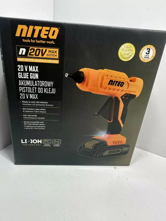 NITEO AKUMULATOROWY PISTOLET DO KLEJU