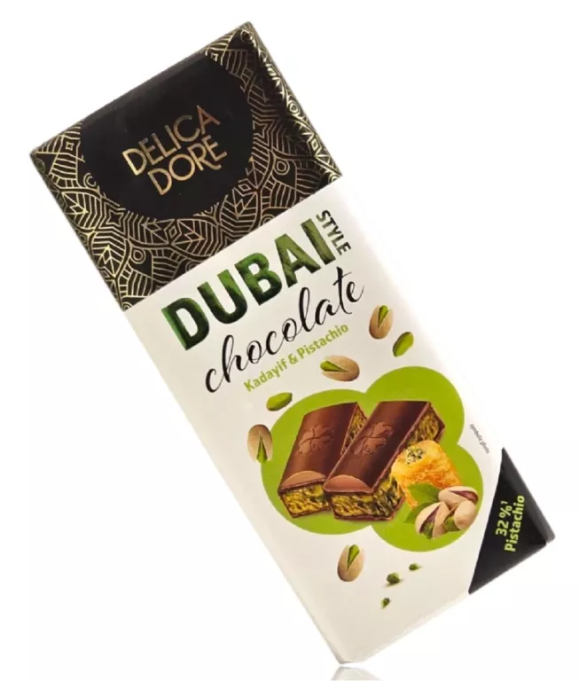 DELICA DORE DUBAI STYLE CZEKOLADA DUBAJSKA PISTACHIO & KADAYIF 140G