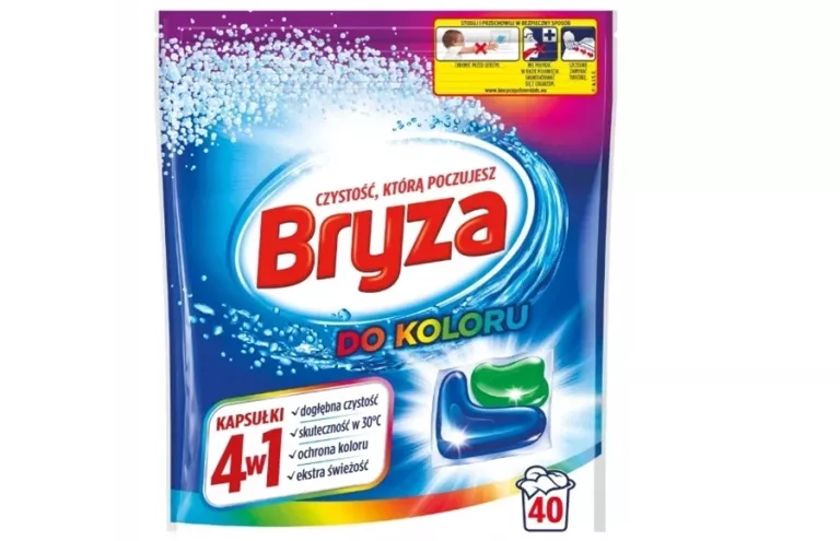 KAPSUŁKI DO PRANIA BRYZA 4W1 KOLOR 40 SZT