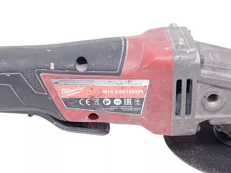 SZLIFIERKA KĄTOWA MILWAUKEE M18 CAG125XPD 18V | AKUMULATOR 9,0 AH