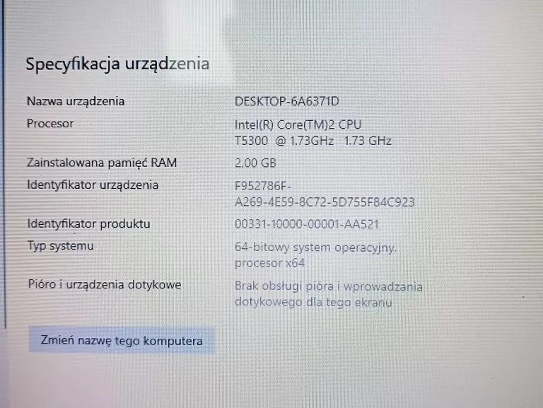 LAPTOP PHILIPS FREEVENTS INTEL 1.73GHZ 2GB RAM 256GB SSD