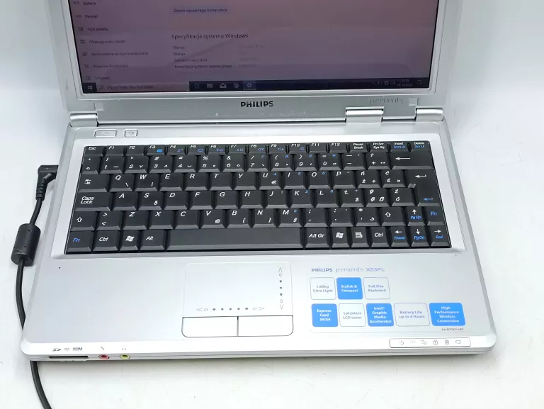 LAPTOP PHILIPS FREEVENTS INTEL 1.73GHZ 2GB RAM 256GB SSD