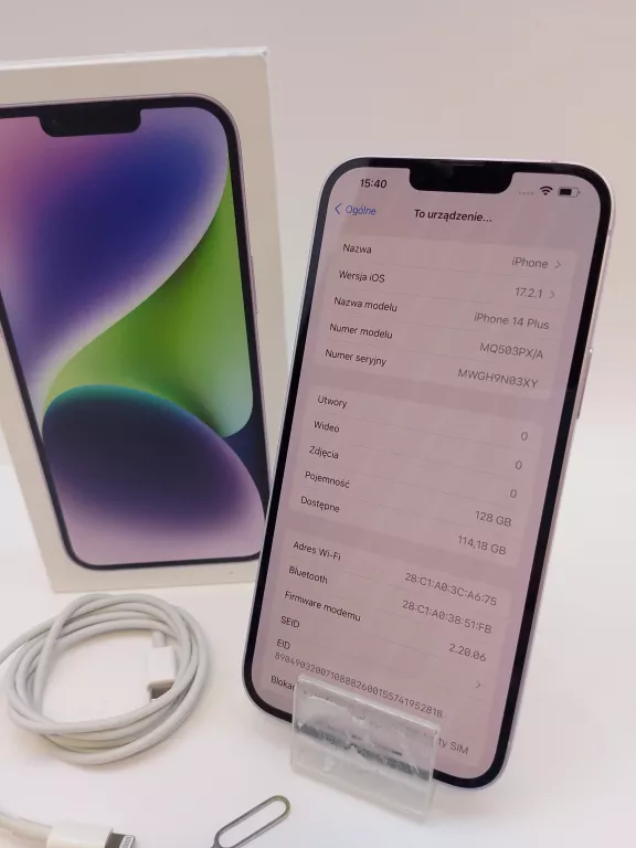 TELEFON IPHONE 14 PLUS 128GB KOMPLET
