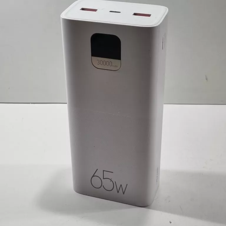 POWERBANK USAMS PB68 30000 MAH 65W + KABEL USB-C - USB-C 100W BIAŁY