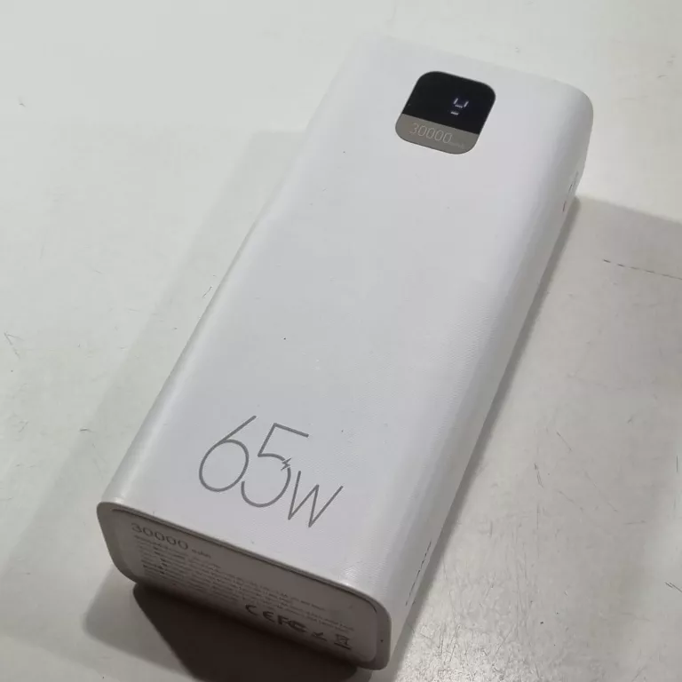 POWERBANK USAMS PB68 30000 MAH 65W + KABEL USB-C - USB-C 100W BIAŁY