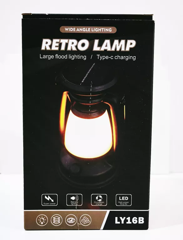 LED LAMPA TURYSTYCZNA Z SOLAREM W STARYM STYLU