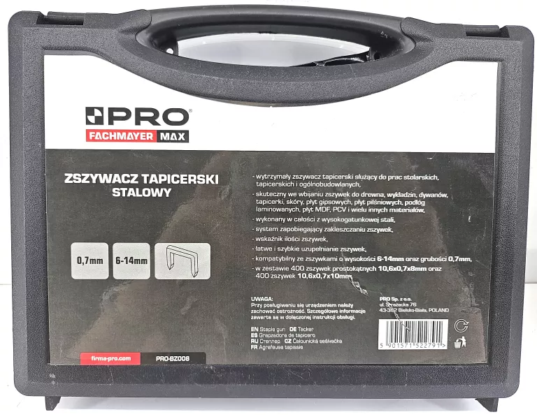 ZSZYWACZ TAPIECERKI PRO PRO-BZ008