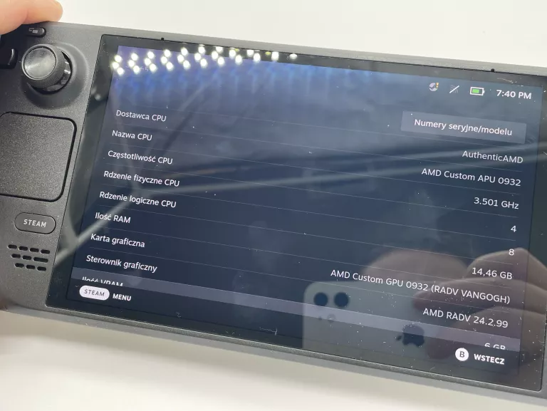 KONSOLA STEAM DECK 512 GB OLED