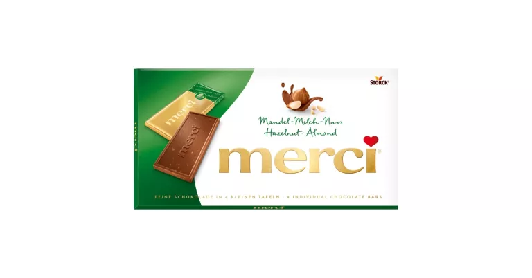 CZEKOLADA MLECZNA ORZECHOWA-MIGDAŁOWA MERCI 100 G