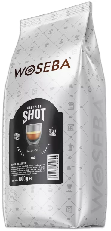 WOSEBA CAFFEINE SHOT 1KG KAWA ZIARNISTA