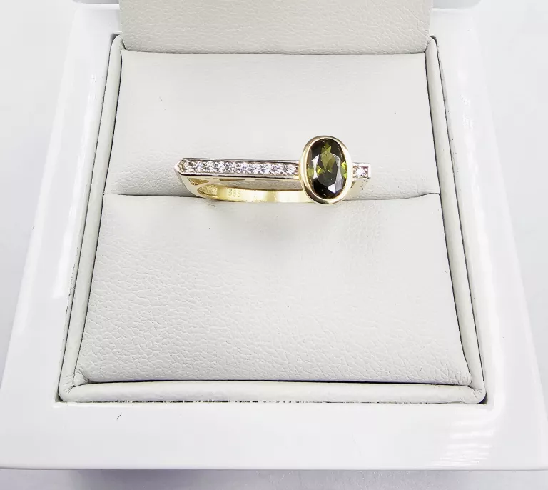 ZŁOTY PIERŚCIONEK Z CYRKONIAMI 2,01GR, P.585