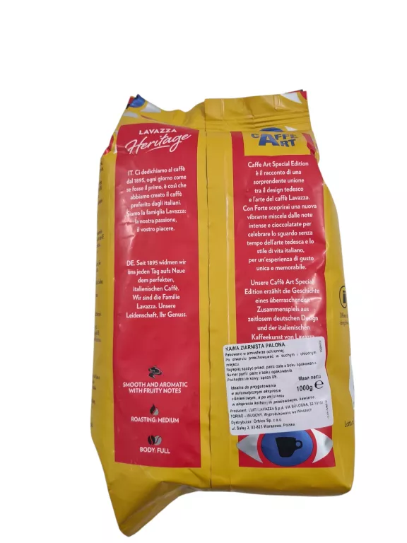 KAWA ZIARNISTA LAVAZZA CAFFE CREMA 1000G