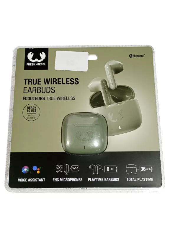 SŁUCHAWKI BLUETOOTH FRESH N REBEL 3ATW1201 ZIELONE