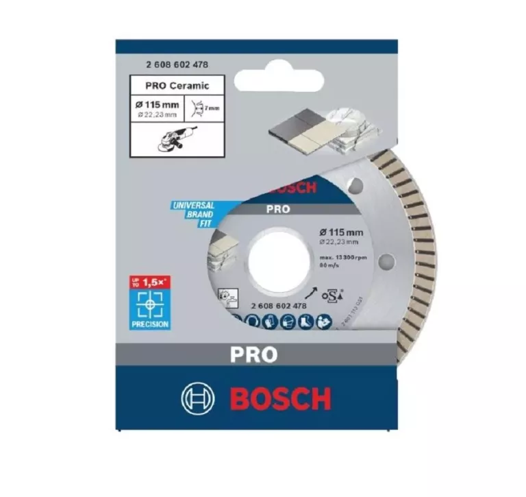 BOSCH TARCZA DIAMENTOWA 115 MM BEST TURBO DO PŁYTEK 2 608 602 478