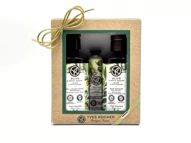 ZESTAW 3 PRODUKTÓW YVES ROCHER OLIWKA & PETIT GRAIN