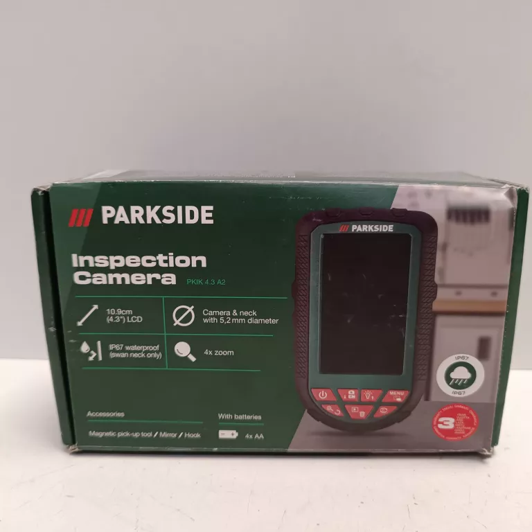 KAMERA INSPEKCYJNA PARKSIDE PKIK 4.3 A2 Z PUDEŁKIEM I POKROWCEM