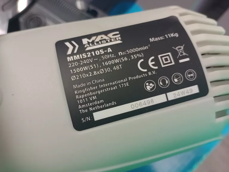 MACALISTEER MMIS210S-A+STÓŁ DO PIŁY