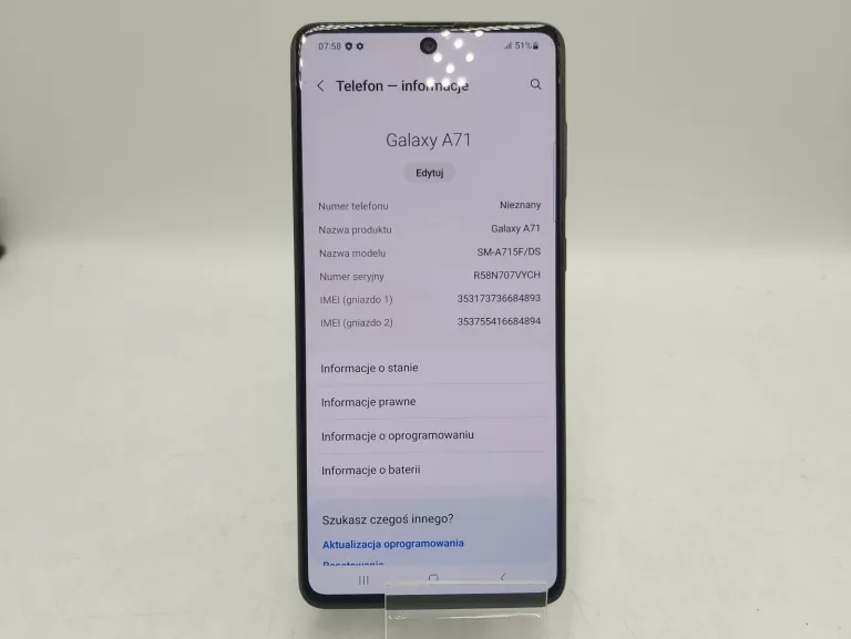 TELEFON SAMSUNG GALAXY A71 6/128GB, BEZ SIM!!!