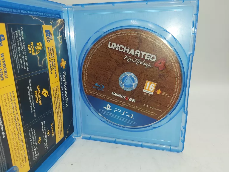 GRA NA PS4 UNCHARTED 4 KRES ZŁODZIEJA
