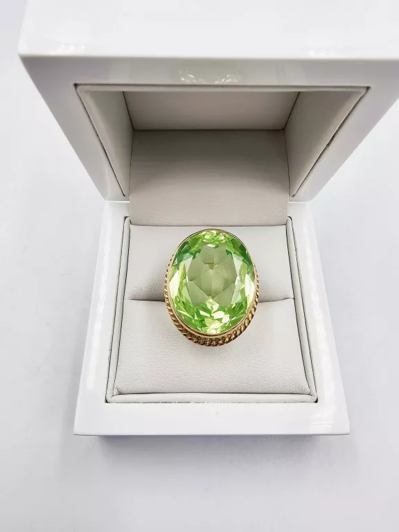 ZŁOTY PIERŚCIONEK Z KAMIENIEM 12,93GR, P.585