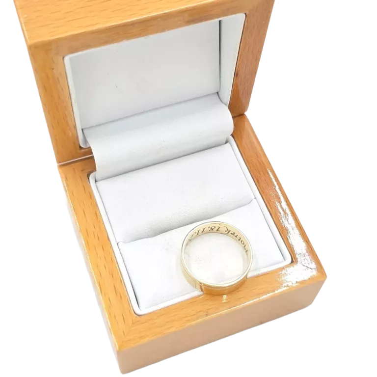ZŁOTA  OBRĄCZKA [585 3,66G] R.14