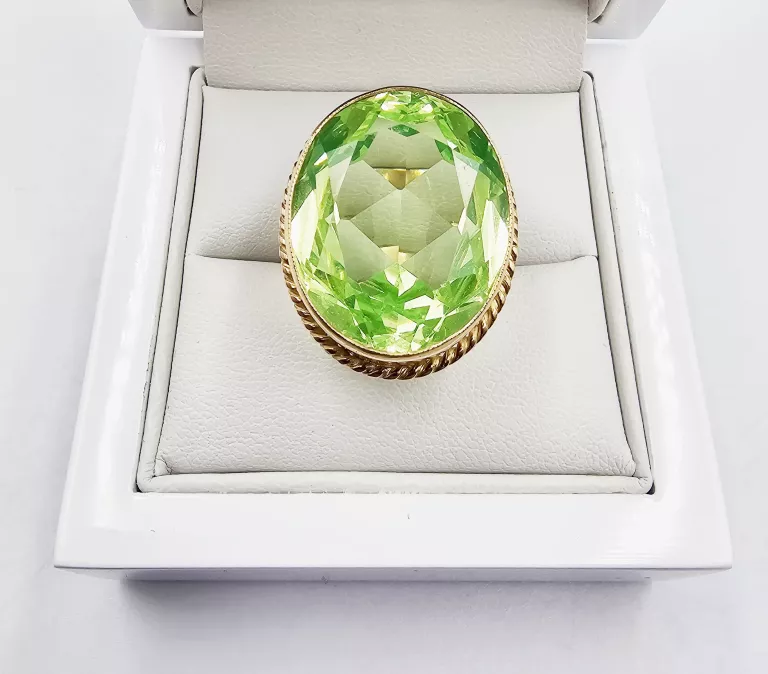 ZŁOTY PIERŚCIONEK Z KAMIENIEM 12,93GR, P.585