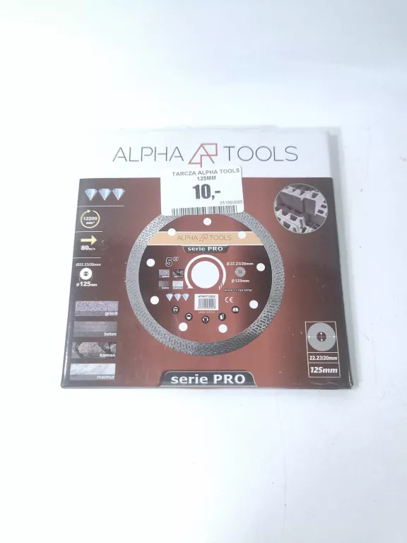 TARCZA ALPHA TOOLS 125MM