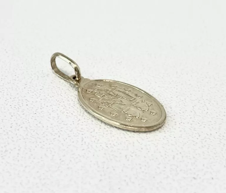 ZŁOTY MEDALIK OWALNY MATKA BOSKA PR585 1,06GR