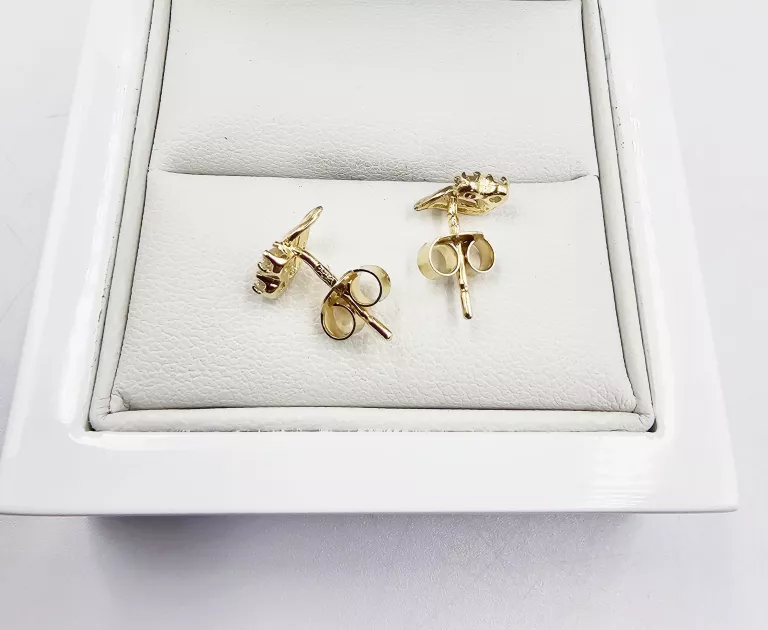 ZŁOTE KOLCZYKI Z CYRKONIAMI 1,15GR. P.585