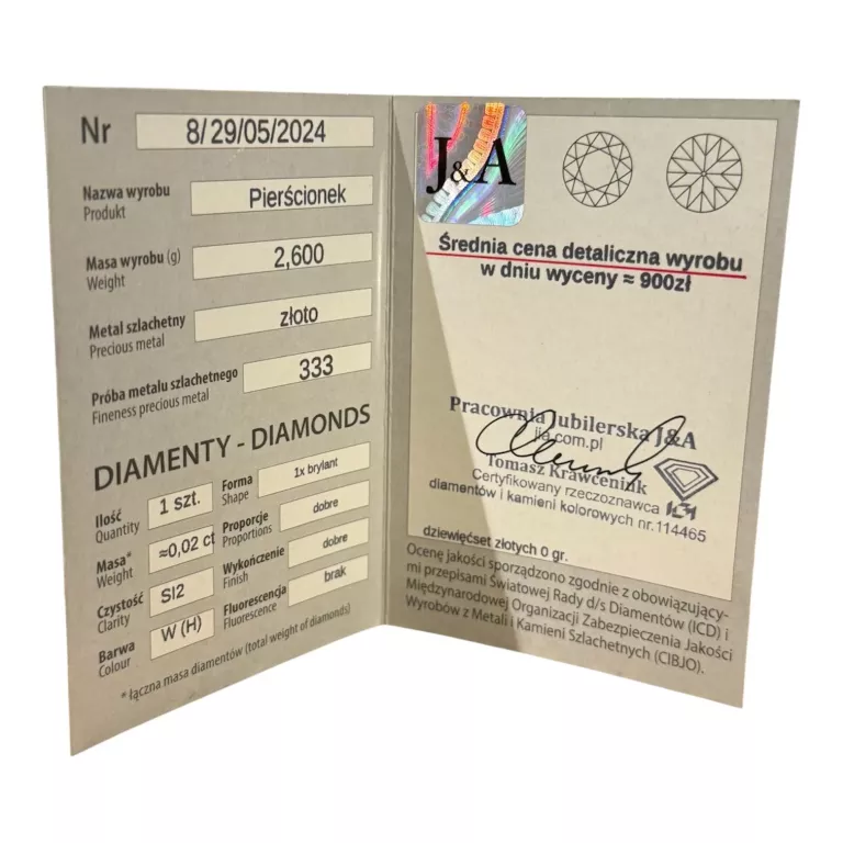 zloty-pierscionek-z-brylantem-333-260g-13r-certyfikat-rodzaj-2205-2