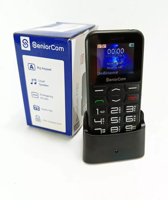 TELEFON SENIOR COM F183 KMPL ŁADOWARKA STOJAK