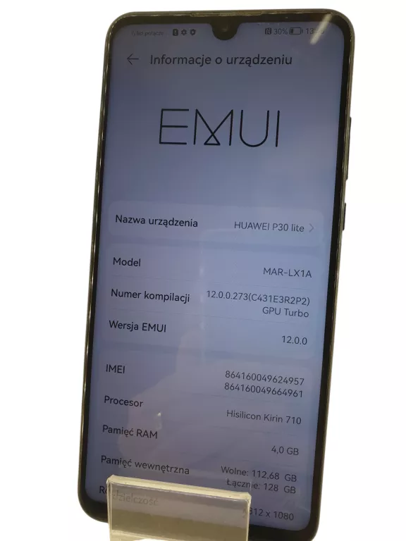 TELEFON HUAWEI P30 LITE 4GB/128GB -OPIS