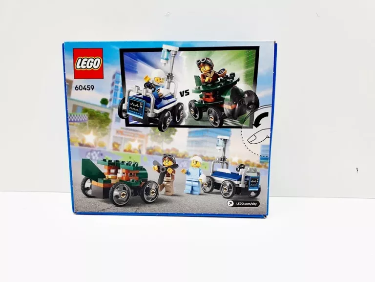 LEGO CITY 60459 PAKIET WYŚCIGOWY CITY 60459 SAMOLOT KONTRA ŁÓŻKO SZPITALNE
