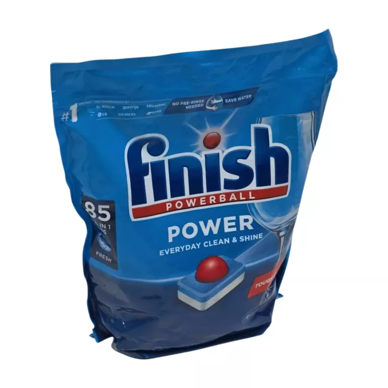TABLETKI KAPSUŁKI DO ZMYWARKI FINISH POWER ALL IN 1 POWER BALL 85 SZTUK