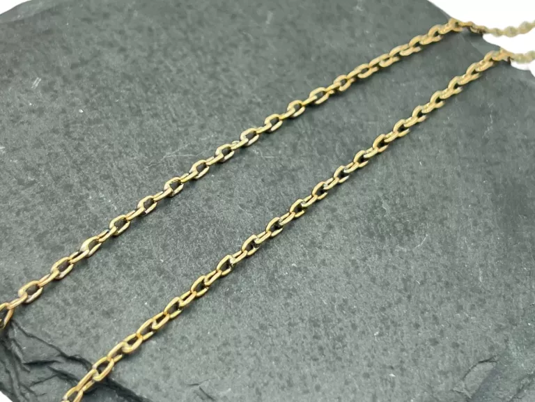 ZŁOTY ŁAŃCUSZEK ANKIER Z KRZYŻYKIEM WG: 8,68GR, P: 585, DŁ: 60CM
