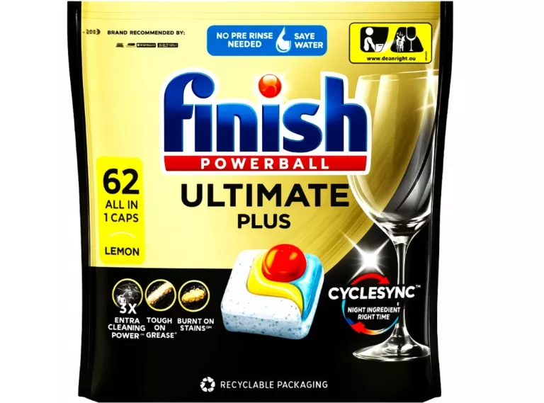 FINISH ULTIMATE PLUS KAPSUŁKI DO ZMYWARKI 62 LEMON