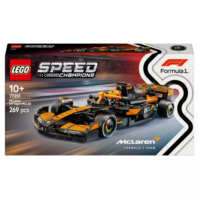 LEGO SPEED CHAMPIONS 77251 BOLID F1 MCLAREN TEAM MCL38 USZKODZONY KARTON