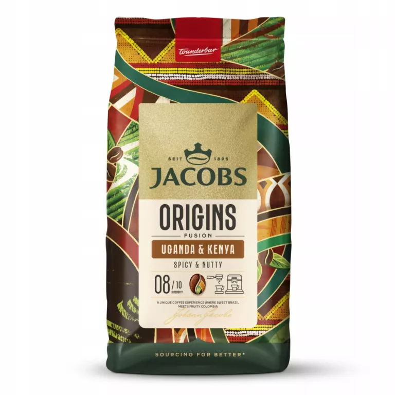 KAWA ZIARNISTA MIESZANA JACOBS ORIGINS FUSION UGANDA&KENYA 1000 G