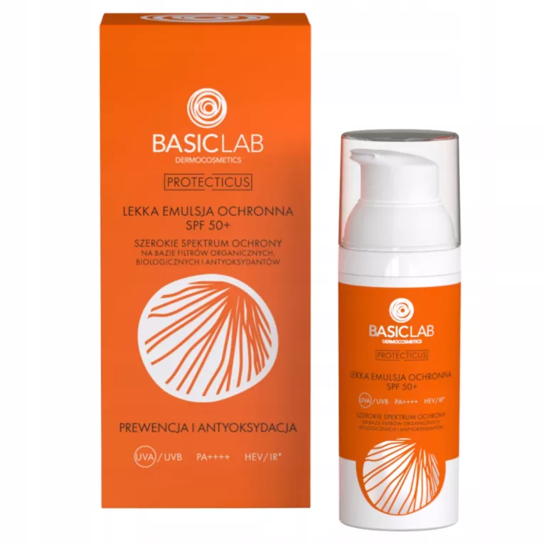 BASICLAB LEKKI KREM OCHRONNY SPF 50+ 50 ML