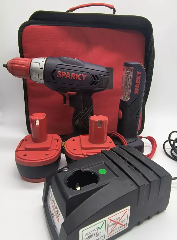WKRĘTARKA SPARKY BR 12E Z ŁADOWARKĄ I LATARKĄ