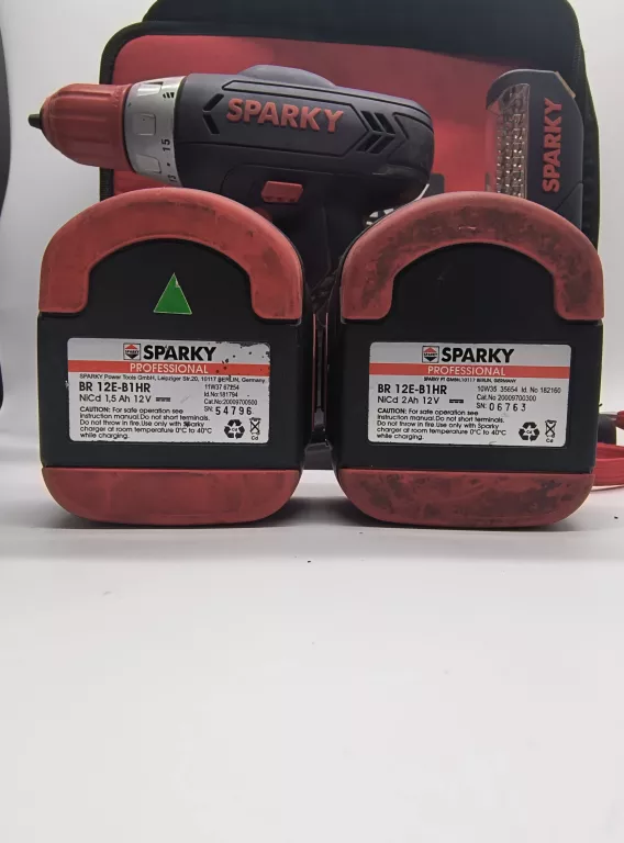 WKRĘTARKA SPARKY BR 12E Z ŁADOWARKĄ I LATARKĄ