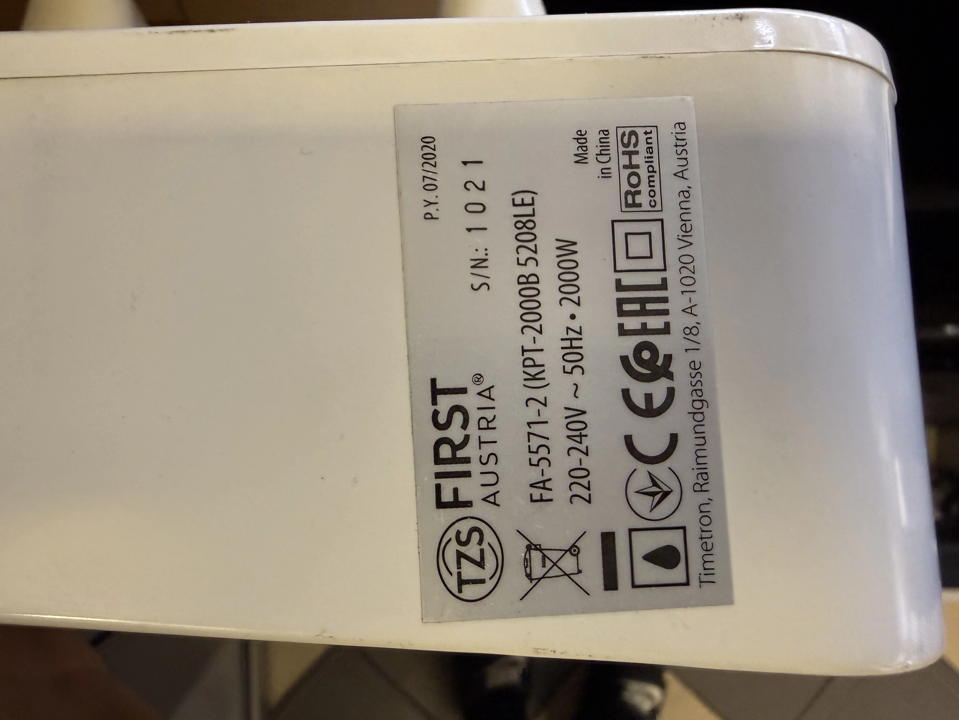 kurtyna-powietrzna-first-fa-5571-2-z-pilotem-moc-maksymalna-2000