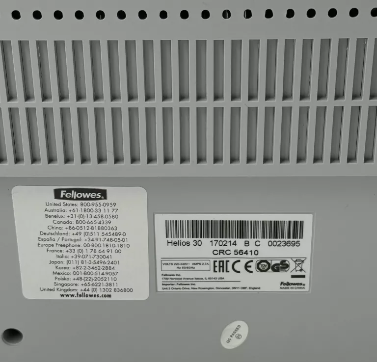 TERMOBINDOWNICA FELLOWES HELIOS 30