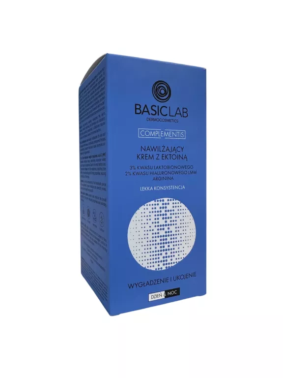 BASICLAB NAWILŻAJĄCY KREM Z EKTOINĄ WYGŁADZENIE I UKOJENIE 50ML. 04/2027R.
