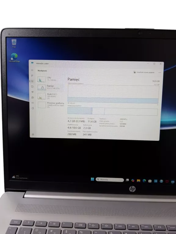 APTOP HP 17-CN3119NW 17.3" FHD I5-1334U 16GB RAM 512GB SSD INTEL IRIS XE