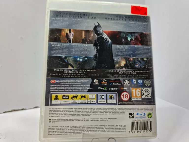 BATMAN ARKHAM ORGINS PS3