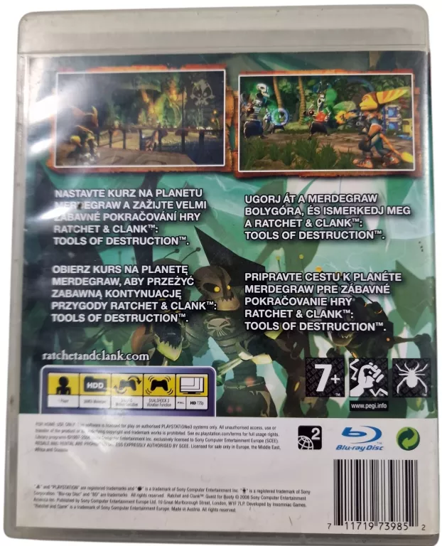 GRA NA PS3 RATCHET & CLANK: QUEST FOR BOOTY