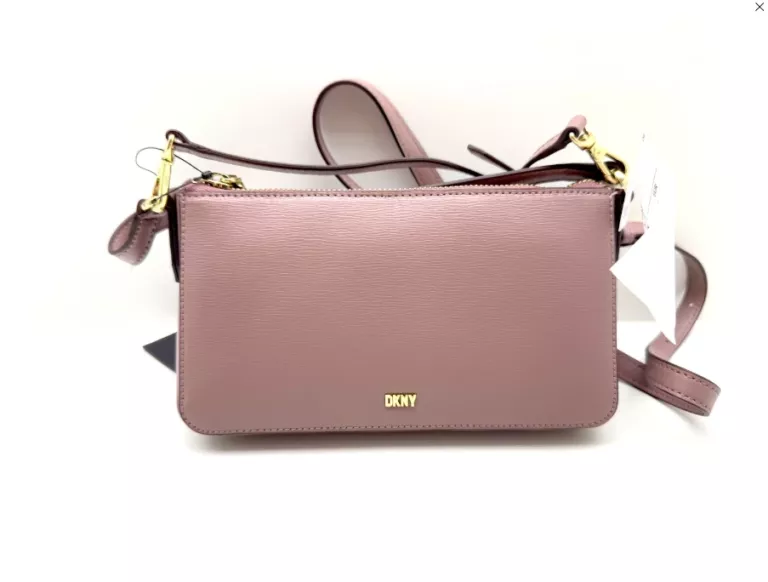 DKNY TOREBKA IRINA SHOULDER BAG WITH STRAP BRUDNY RÓŻ