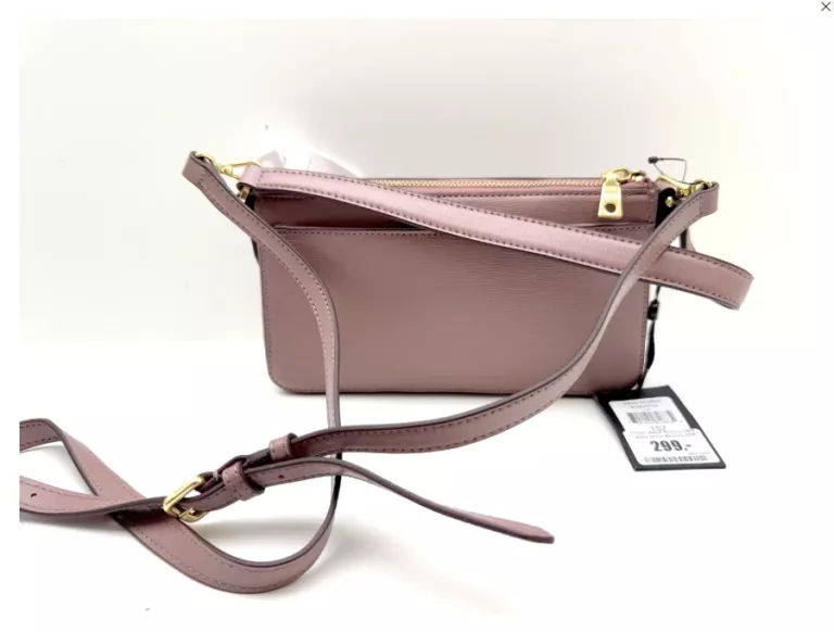 DKNY TOREBKA IRINA SHOULDER BAG WITH STRAP BRUDNY RÓŻ