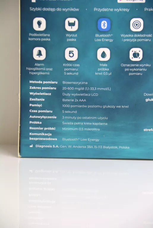 GLUKOMETR ABRA SMART BT Z BLUETOOTH ISTEL HEALTH
